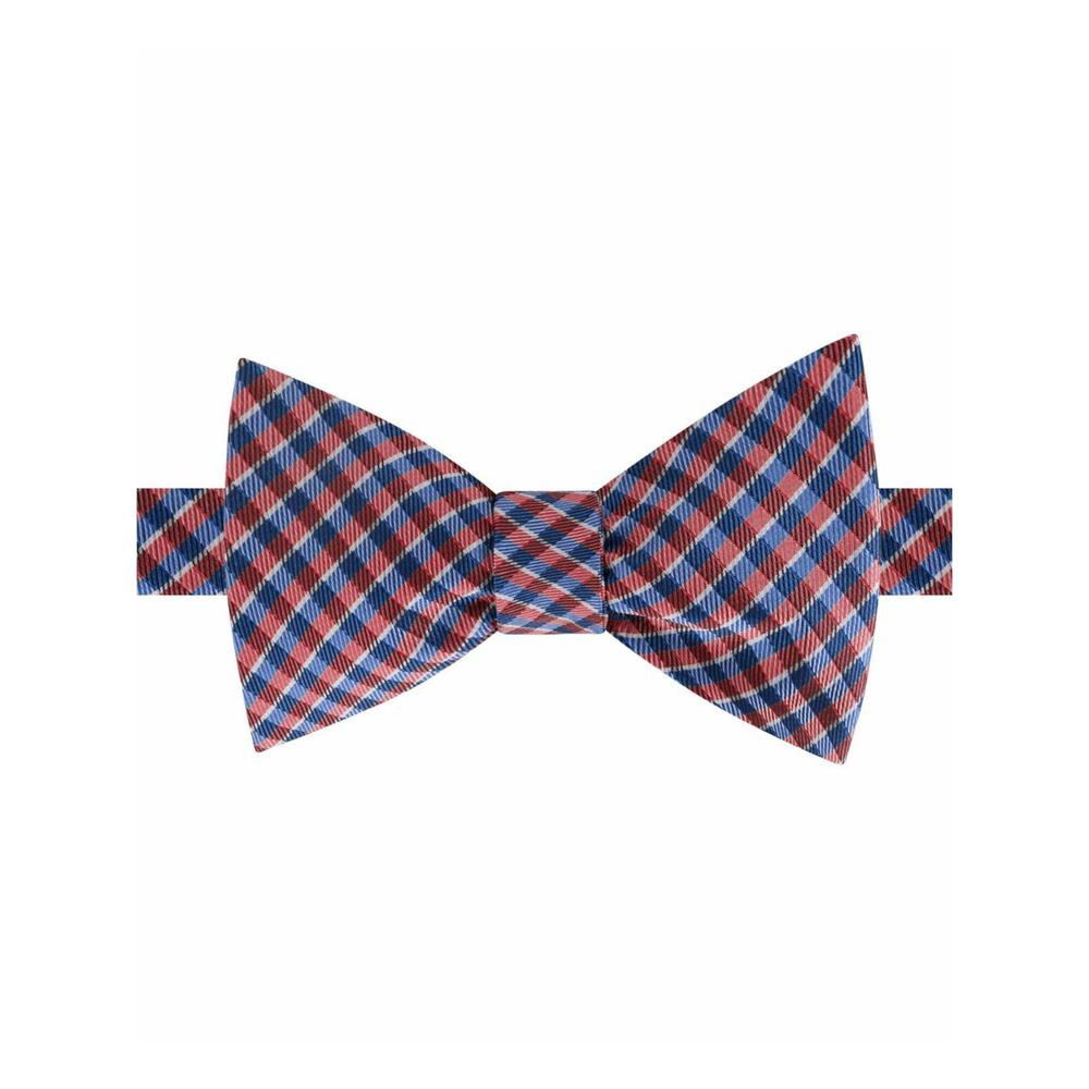 TOMMY HILFIGER Mens Red Plaid Bow Tie