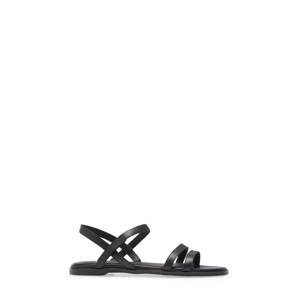 EILEEN FISHER Womens Black Padded Strappy Adjustable Strap Cahill Leather Sandals 10