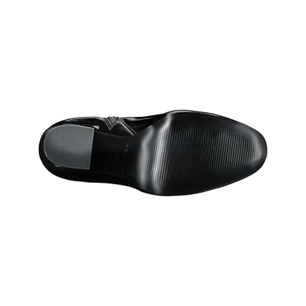 KENDALL + KYLIE Womens Black Elastic Goring Padded Comfort Haedyn Round Toe Block Heel Zip-Up Leather Booties 10 M