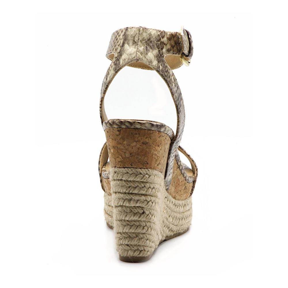 ADRIENNE VITTADINI Womens Beige Snake Skin Wove Cari Espadrille Shoes 8 M