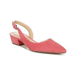 NATURALIZER Womens Pink Adjustable Padded Banks Pointed Toe Buckle Leather Slingback Sandal 8 M