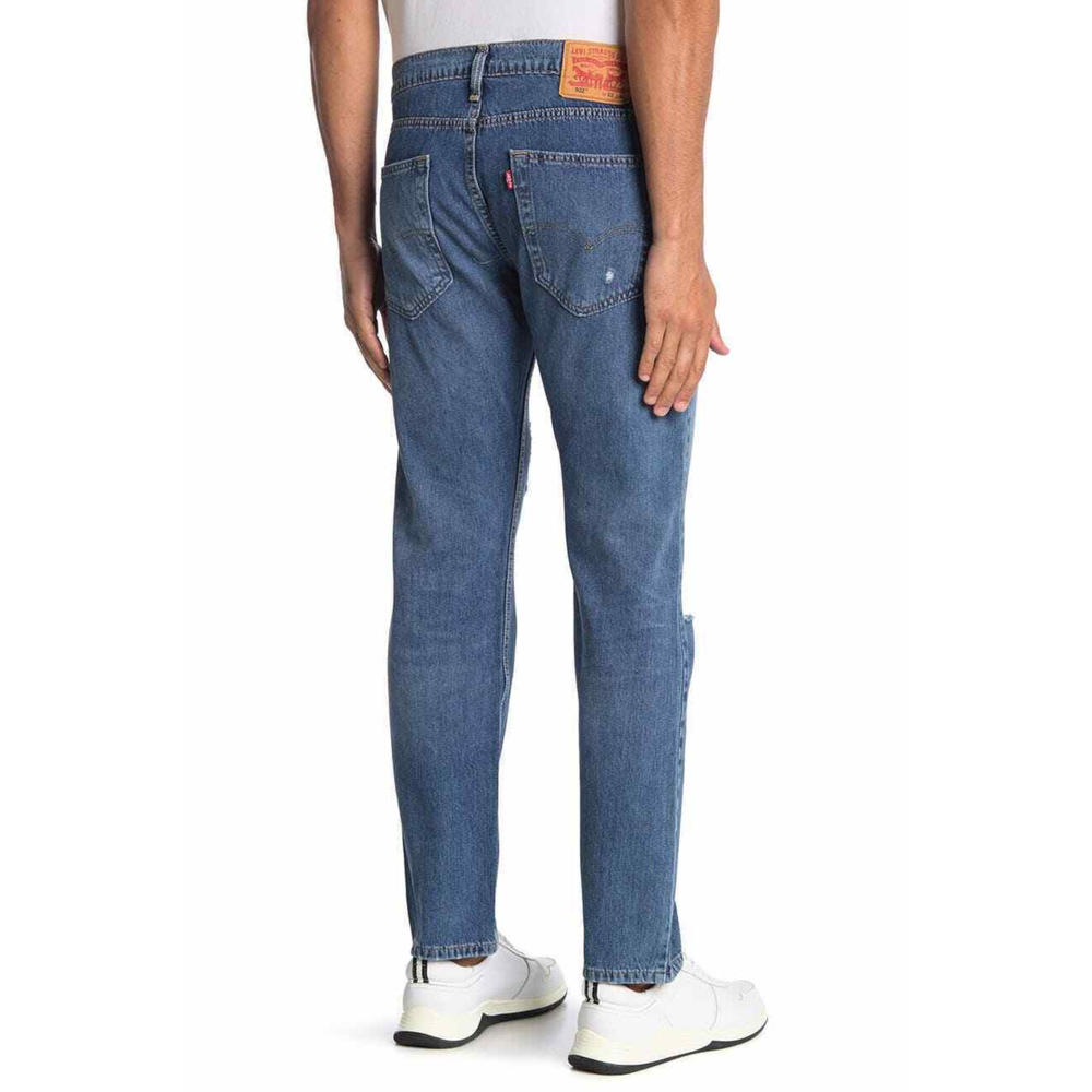 LEVI STRAUSS & CO Mens Blue Tapered, Regular Fit Stretch Denim Jeans 31 X 30