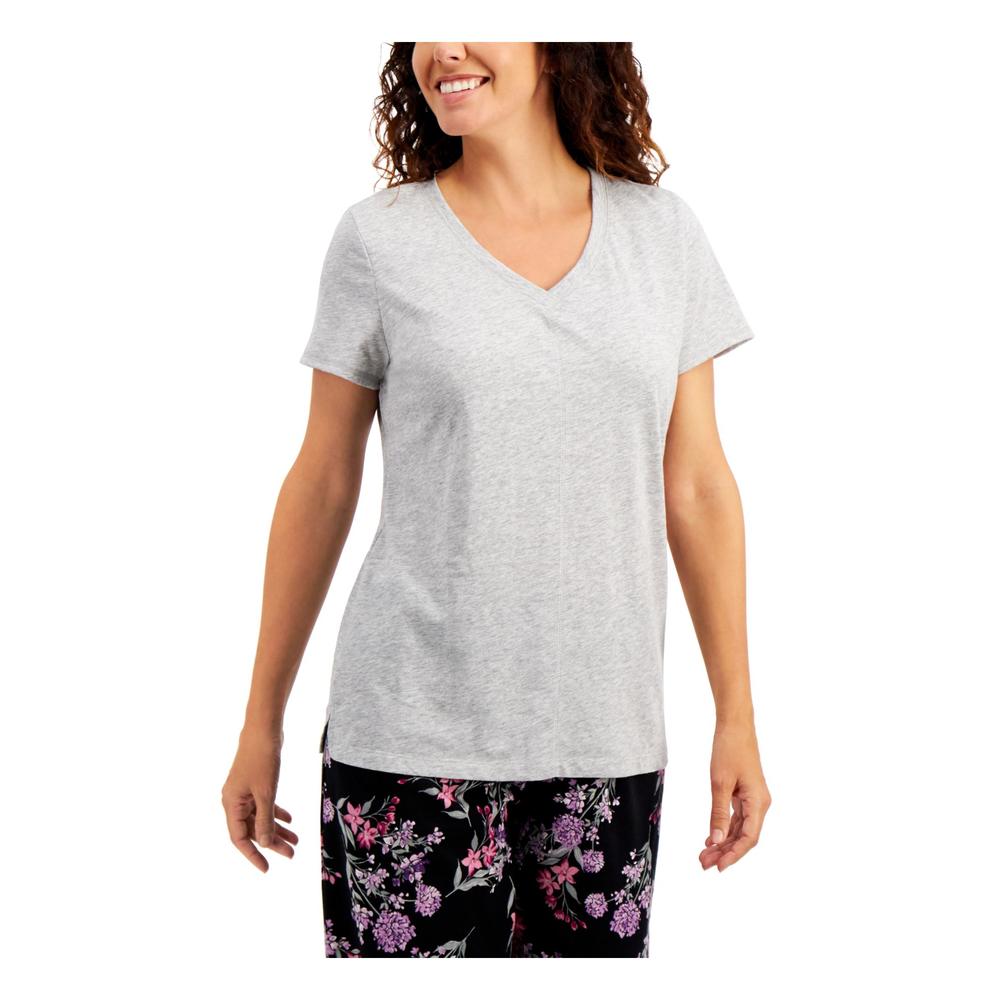 CHARTER CLUB Intimates Gray Jersey Pullover Sleep Shirt Pajama Top XL