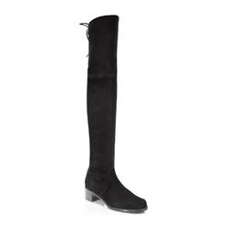 STUART WEITZMAN Womens Black Padded Midland Round Toe Block Heel Lace-Up Dress Boots 10 M