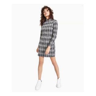 BAR III DRESSES Womens Sheath Short Dress Zippered Long Sleeve Mock Neck BAR III DRESSES Womens Sheath Short Dress Zippered Long Sleeve Mock Neck
