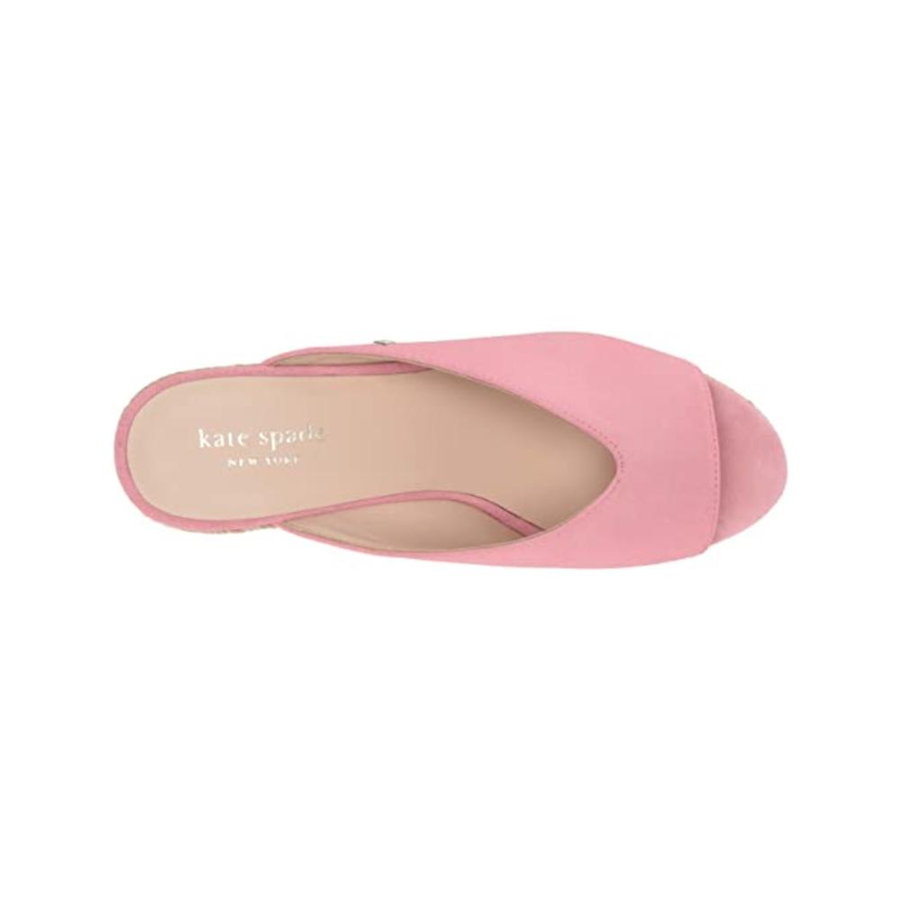 KATE SPADE NEW YORK Womens Pink 1" Platform Thea Wedge Slip On Shoes 6 M