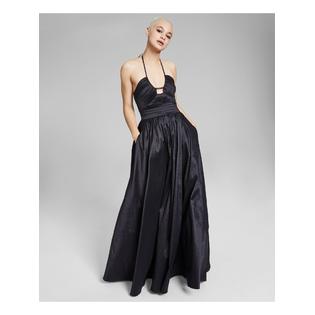 B.Darlin B DARLIN Womens Gown Full-Length Dress Tie Sleeveless Prom Taffeta Front Lined B.Darlin B DARLIN Womens Gown Full-Length Dress Tie Sleeveless Prom Taffeta Front Lined