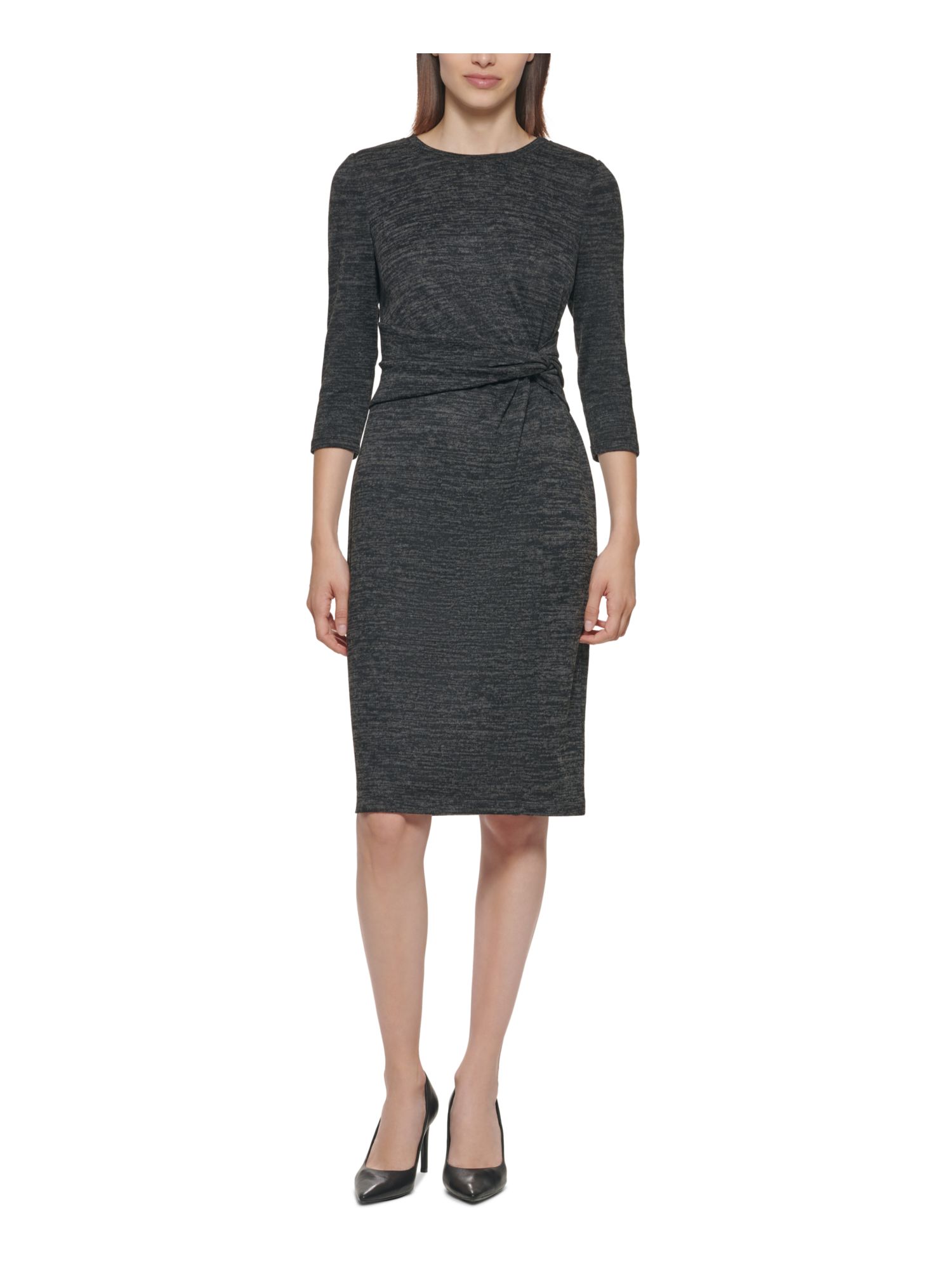 calvin klein grey sheath dress Fundamentals