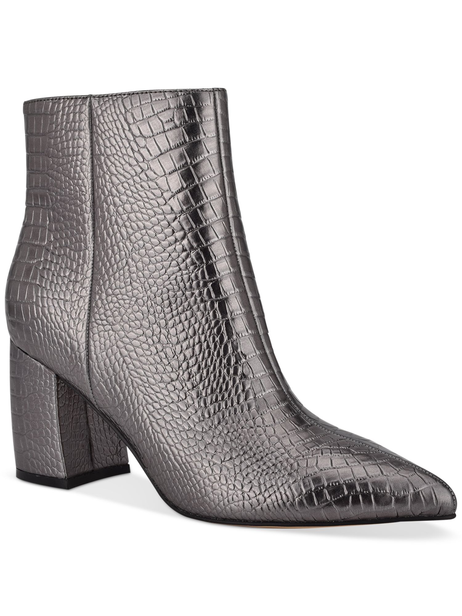 Marc Fisher MARC FISHER Womens Gray Crocodile Comfort Retire