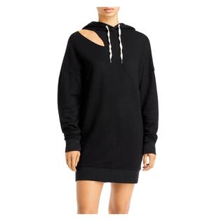n: PHILANTHROPY N: PHILANTHROPY Womens Black Cut Out Ribbed Drawstring Hood Drop Shoulders Long Sleeve Short Sweatshirt Dress M n: PHILANTHROPY N: PHILANTHROPY Womens Black Cut Out Ribbed Drawstring Hood Drop Shoulders Long Sleeve Short Sweatshirt Dress M