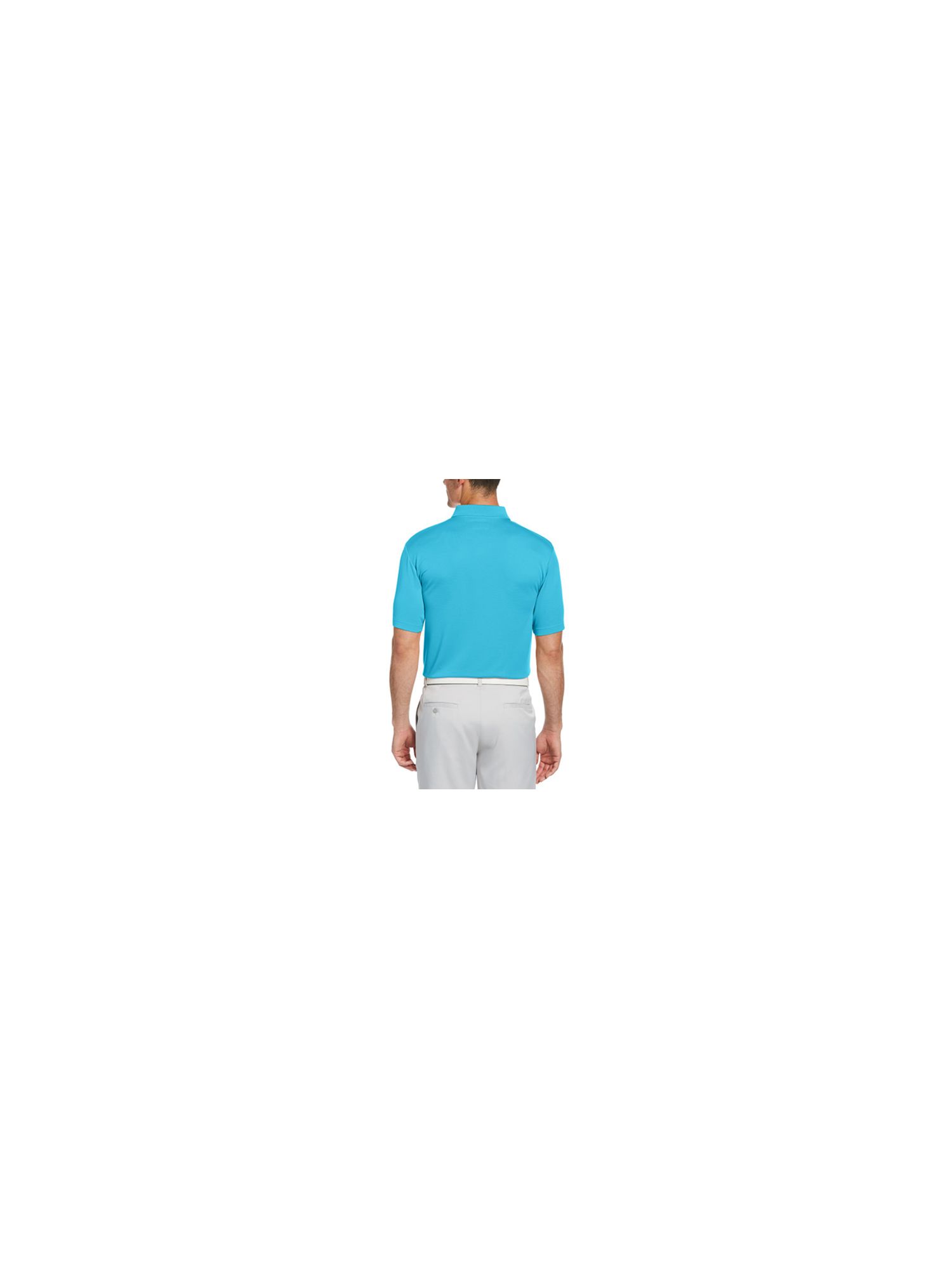 HYBRID APPAREL Mens Golf Turquoise Short Sleeve Moisture Wicking Polo S