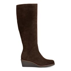 AEROSOLES Womens Brown Comfort Binocular Round Toe Wedge Leather Snow Boots 7.5 W