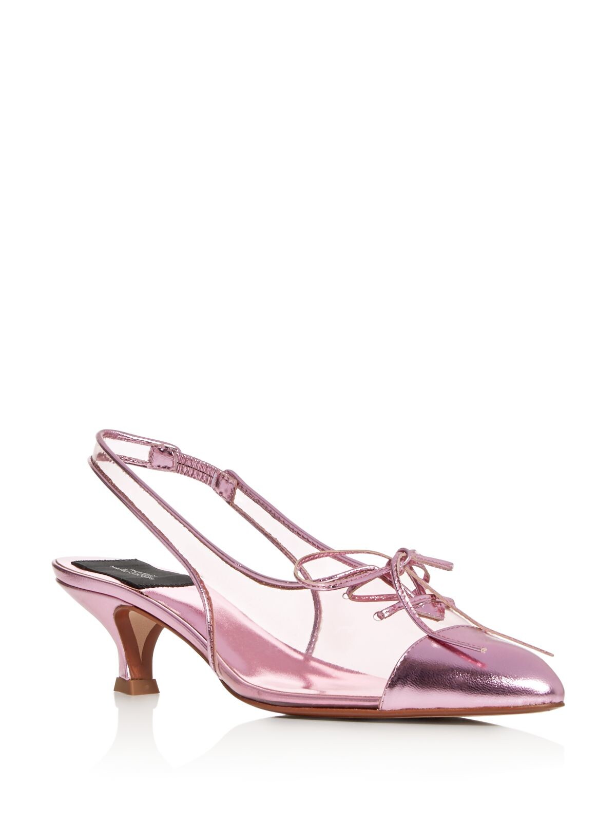 Marc Jacobs MARC JACOBS Womens Pink Translucent Lace Cap Toe