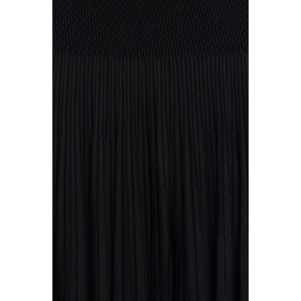 VERSACE Womens Black Embellished Ribbed Sleeveless Scoop Neck Above The Knee Sheath Dress 38