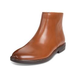 Kenneth Cole REACTION REACTION KENNETH COLE Mens Brown Comfort Ely Round Toe Block Heel Zip-Up Boots Shoes 13 M