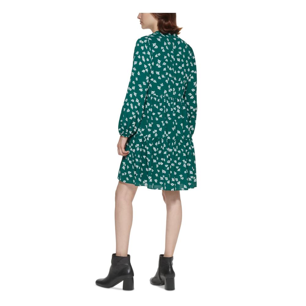 Jessica Carlyle JESSICA HOWARD Womens Green Scuba Crepe Skirt Lined Split Short Dress 6