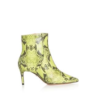 Schutz SCHUTZ Womens Yellow Snake Print Padded Bette Pointed Toe