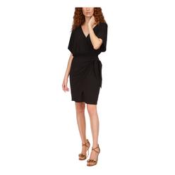 Michael Kors MICHAEL MICHAEL KORS Womens Black Unlined Elastic Tie Waist Dress Petites P/XS
