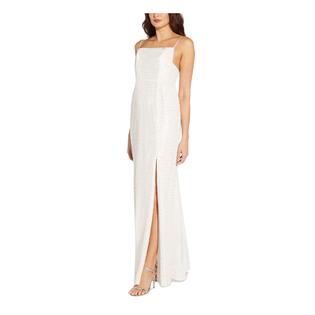 Aidan Aidan Mattox AIDAN AIDAN MATTOX Womens Sequined Spaghetti Strap Square Neck Full-Length Evening Gown Dress Aidan Aidan Mattox AIDAN AIDAN MATTOX Womens Sequined Spaghetti Strap Square Neck Full-Length Evening Gown Dress