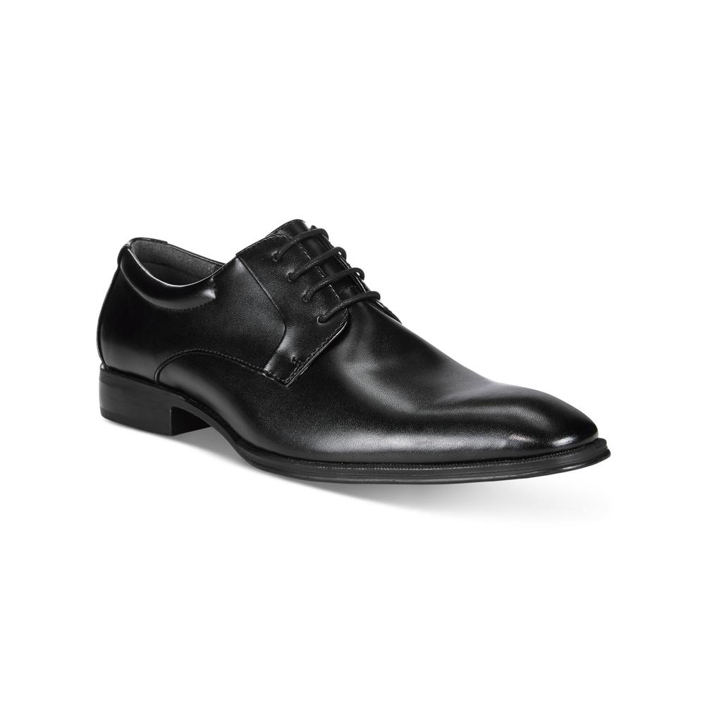 ALFANI Mens Black Padded Andrew Round Toe Block Heel Lace-Up Oxford Shoes 7 M