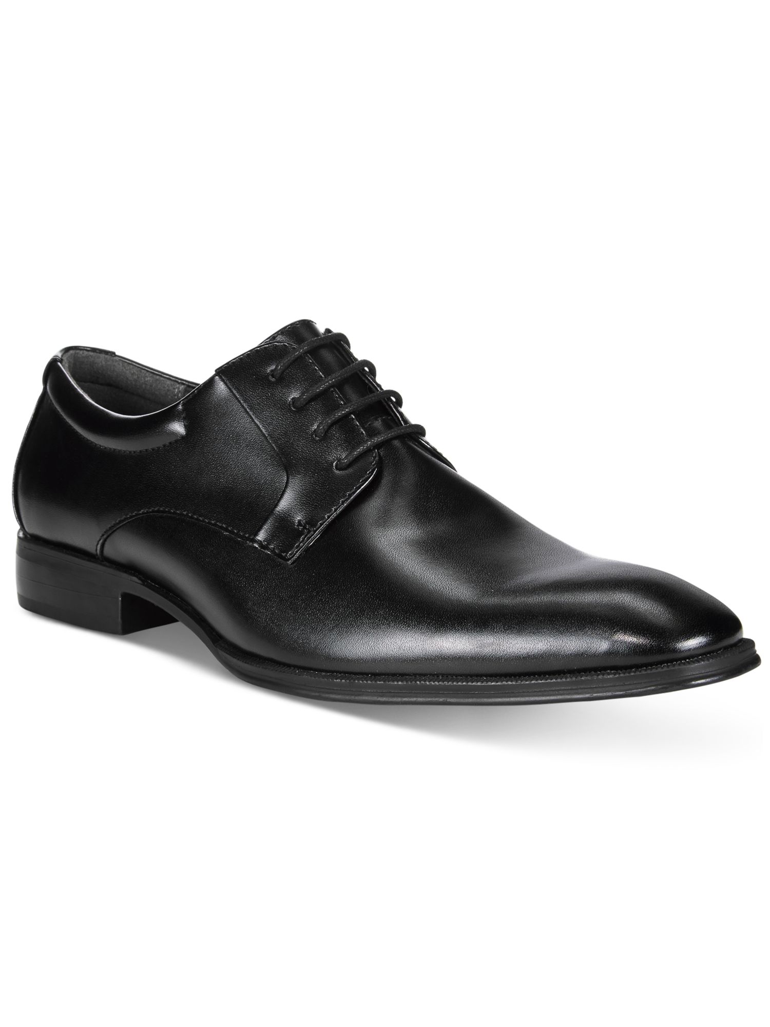 ALFANI Mens Black Padded Andrew Round Toe Block Heel Lace-Up Oxford Shoes 7 M