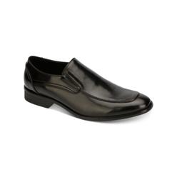 Kenneth Cole REACTION REACTION KENNETH COLE Mens Black Goring Padded Dawn Round Toe Block Heel Slip On Dress Loafers Shoes 9.5 M
