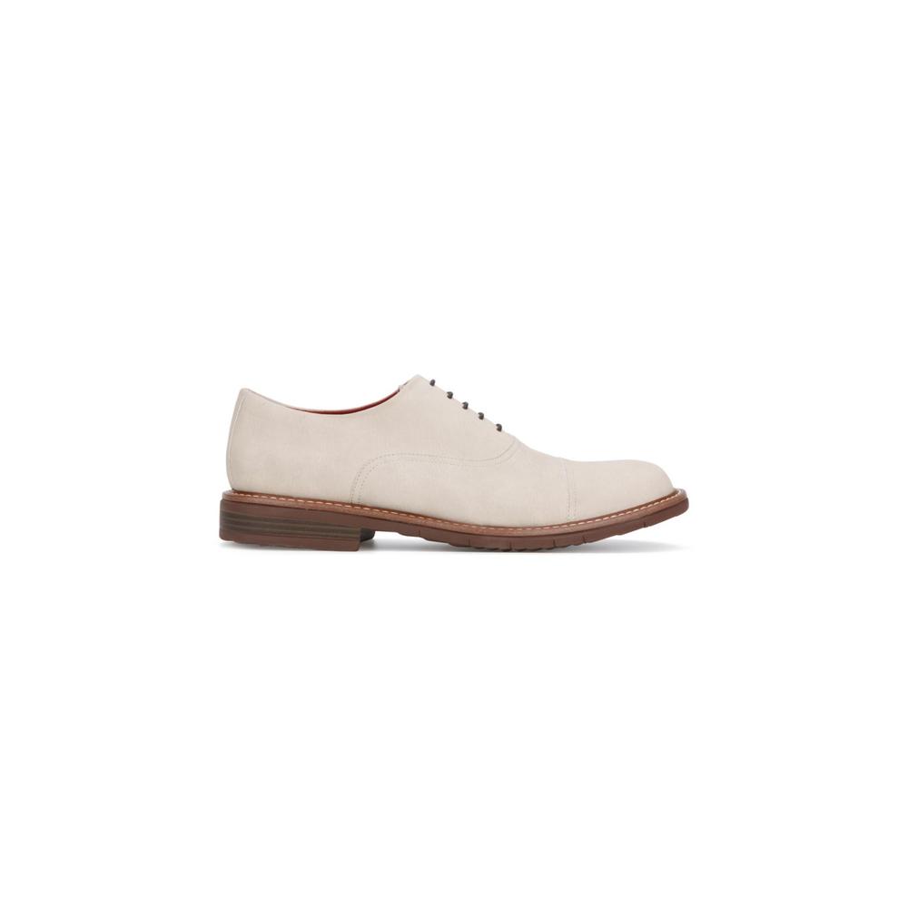 Kenneth Cole REACTION REACTION KENNETH COLE Mens Taupe Beige Flexible Padded Klay Cap Toe Block Heel Lace-Up Dress Oxford Shoes 7