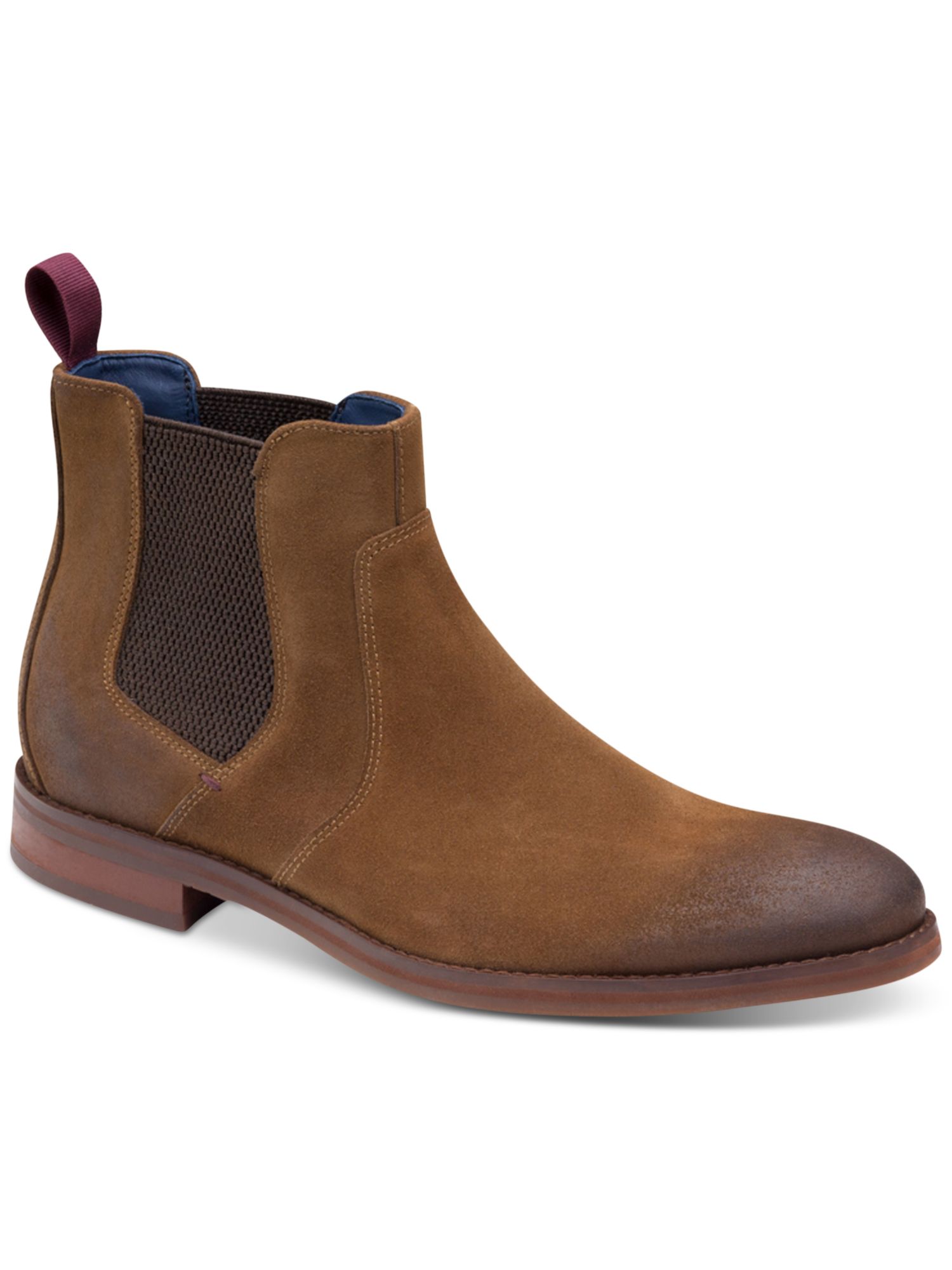 JOHNSON & MURPHY Mens Brown Goring Comfort Danby Round Toe Dress Boots Shoes 9.5 M