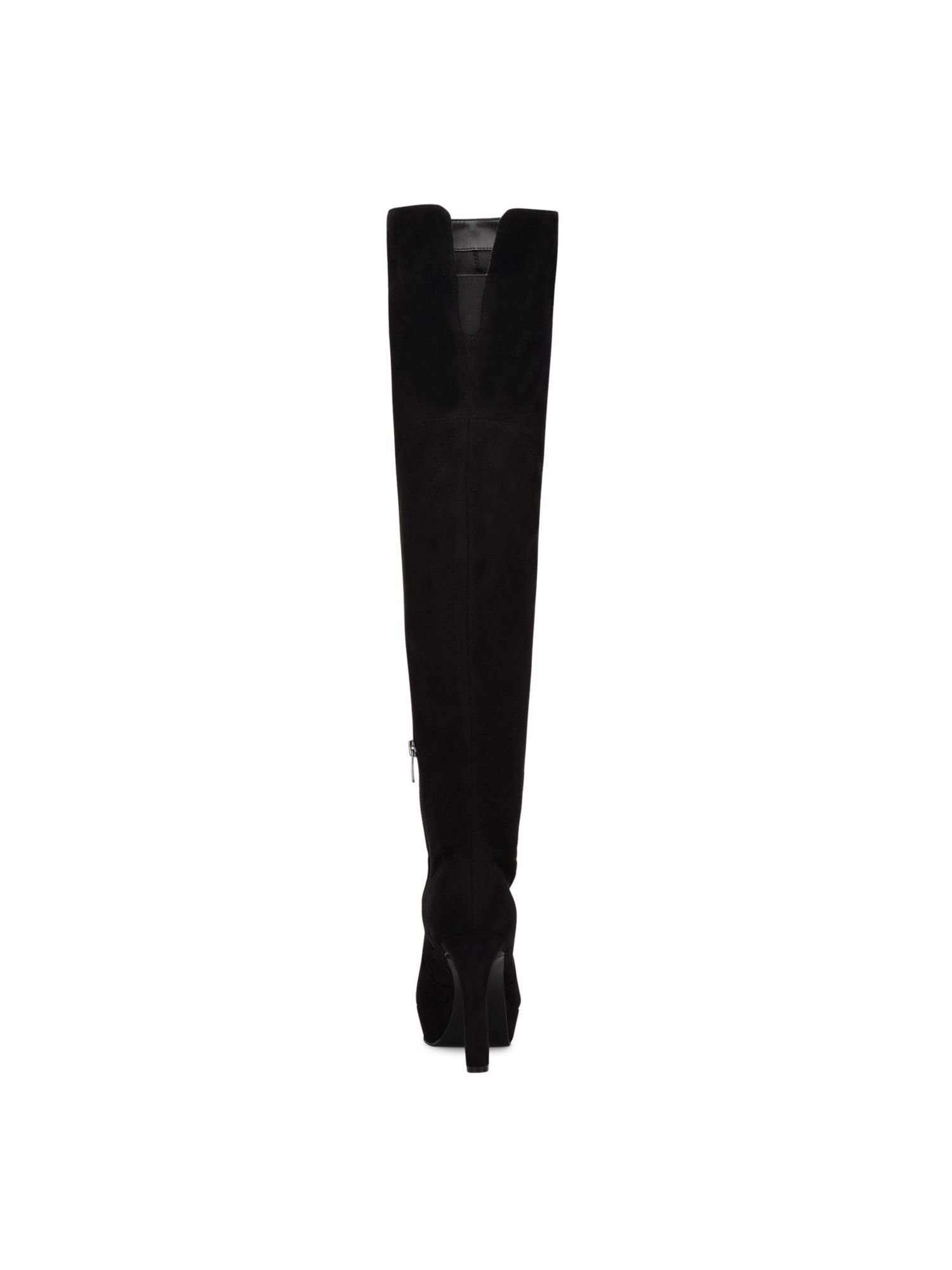 NINE WEST Womens Black 1" Platform Goring Padded Gotcha Round Toe Stiletto Zip-Up Heeled Boots 9 M