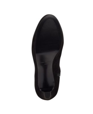 NINE WEST Womens Black 1" Platform Goring Padded Gotcha Round Toe Stiletto Zip-Up Heeled Boots 9 M