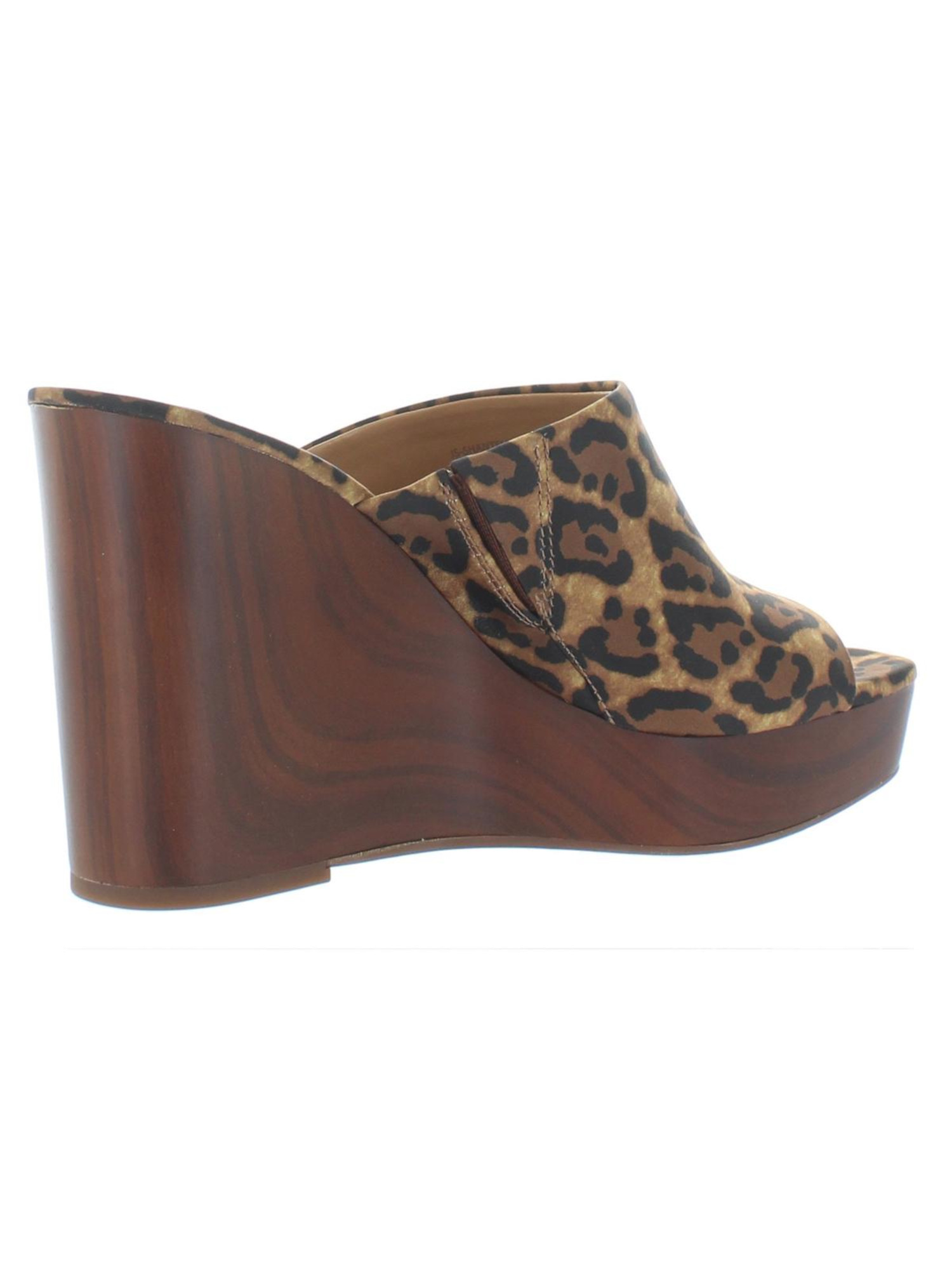 JESSICA SIMPSON Womens Brown Animal Print Leopard Comfort Shantelle Square Toe Slip On Slide Sandals 9.5 M