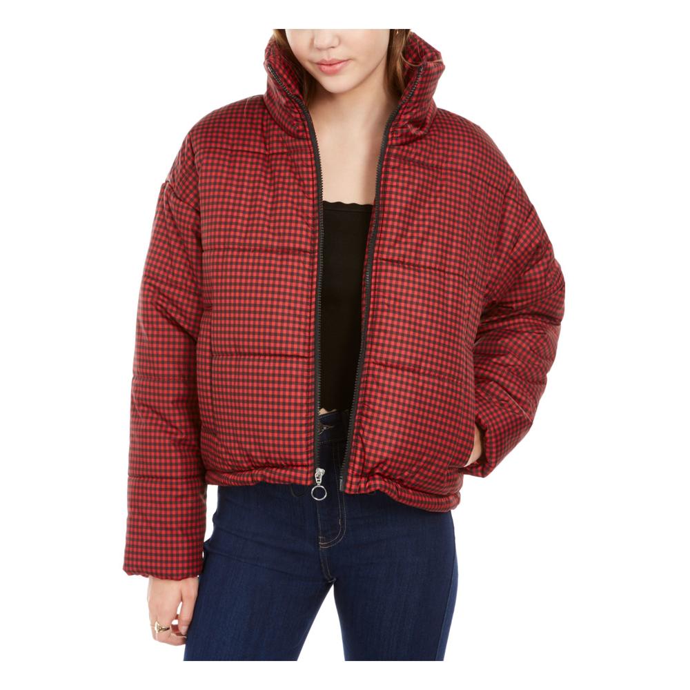 CELEBRITY PINK Womens Pocketed Puffer Winter Jacket Coat
