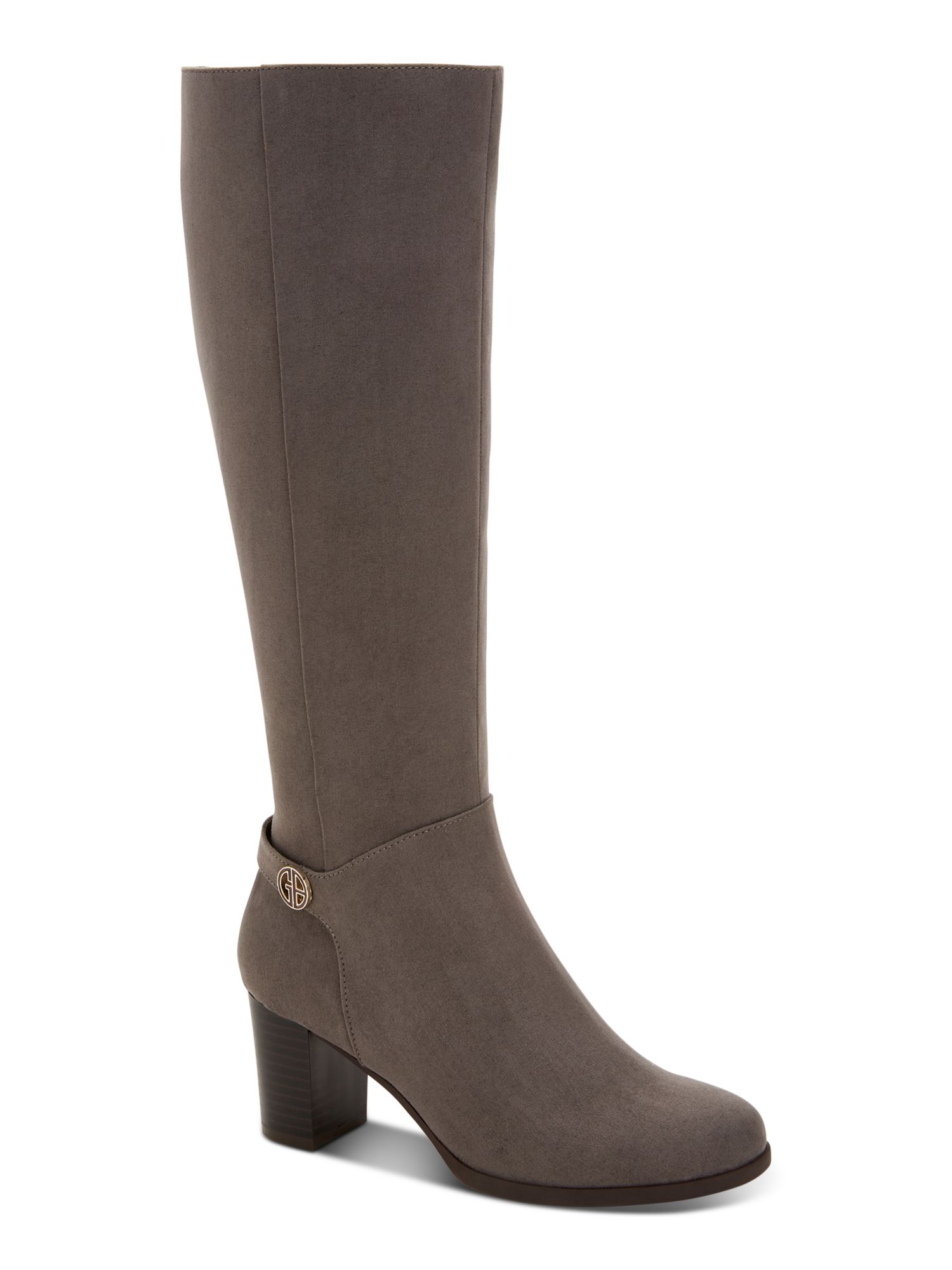GIANI BERNINI Womens Brown Slip Resistant Goring Adonnys Round Toe Block Heel Zip-Up Dress Boots 10 M