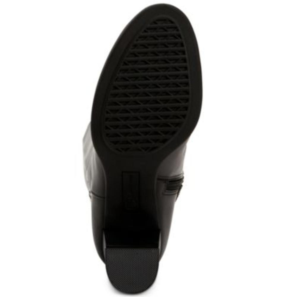 GIANI BERNINI Womens Black Slip Resistant Comfort Adonnys Round Toe Block Heel Zip-Up Leather Dress Boots 8.5 M