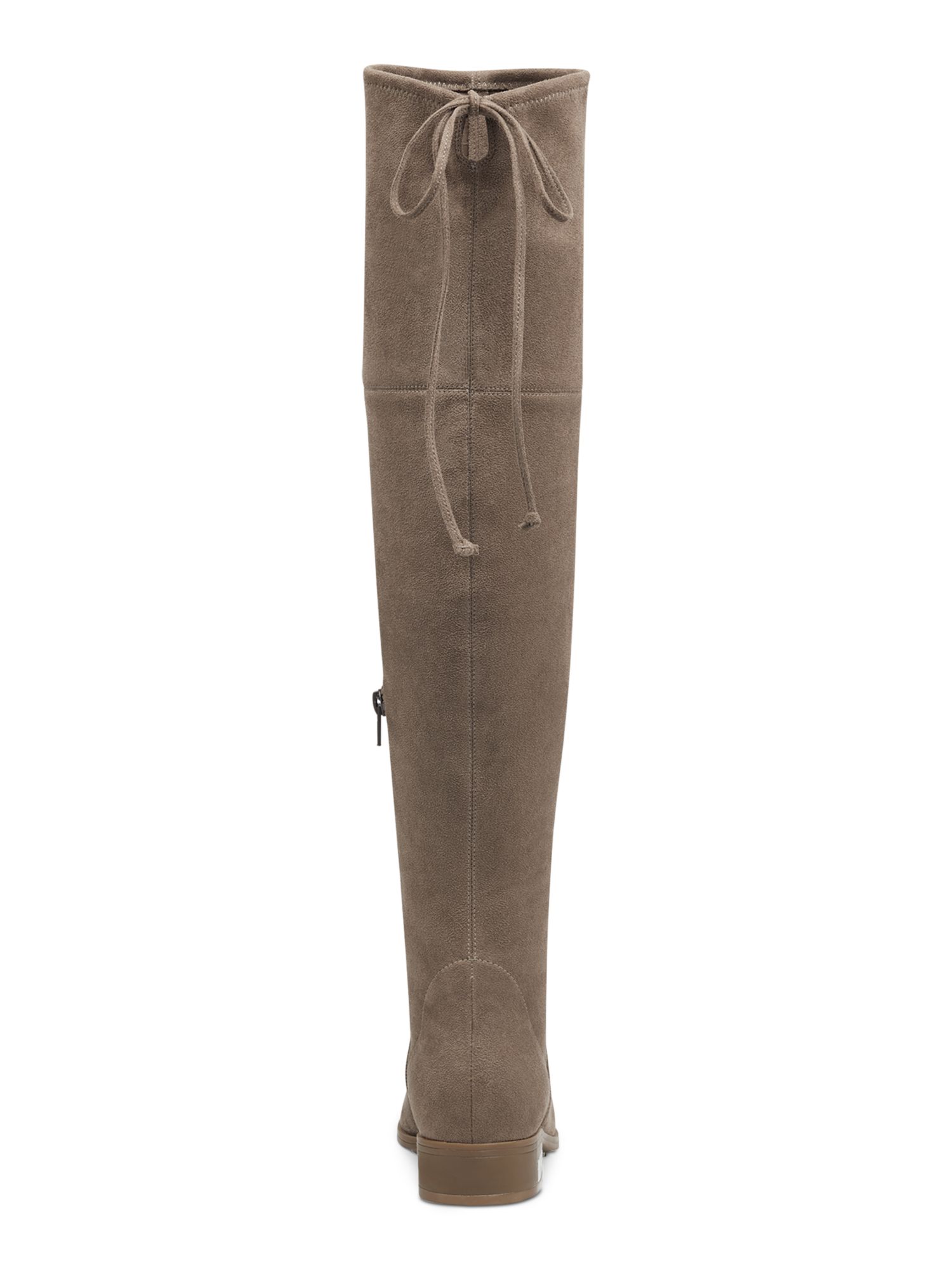 GUESS Womens Brown Zipper Metal Heel Accent Lace Padded Zafira Almond Toe Block Heel Boots 6 M