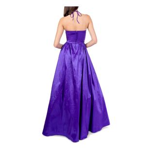 B.Darlin B DARLIN Womens Gown Full-Length Dress Tie Sleeveless Prom Taffeta Front Lined B.Darlin B DARLIN Womens Gown Full-Length Dress Tie Sleeveless Prom Taffeta Front Lined