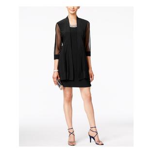R&M Richards 8442P Short Beaded Petite Jacket Dress R&M Richards 8442P Short Beaded Petite Jacket Dress