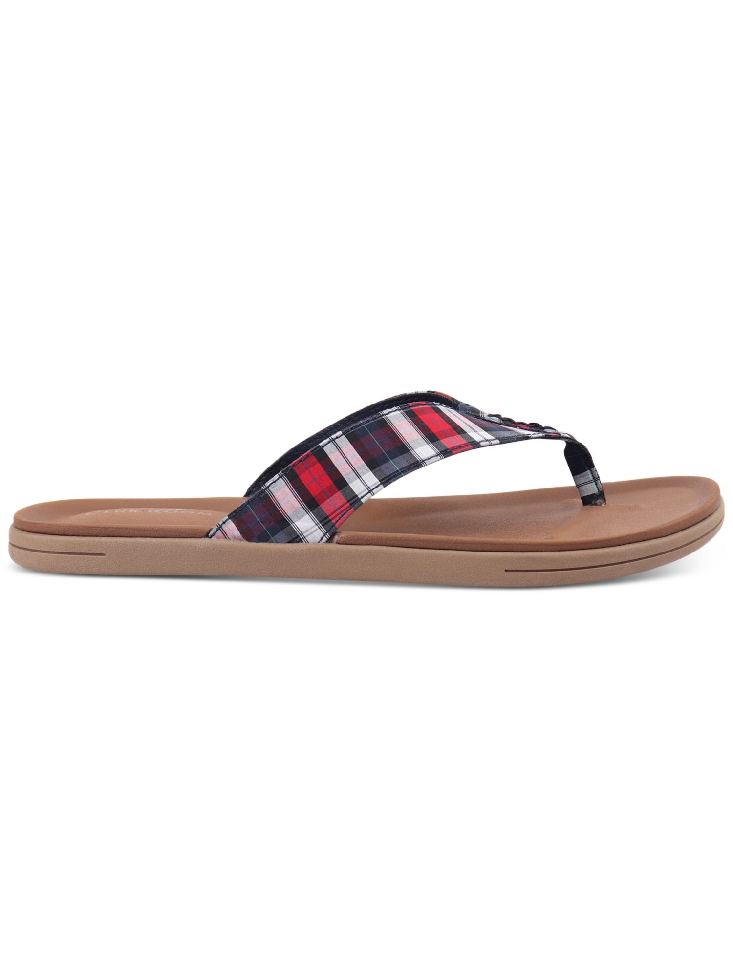 Clubroom CLUBROOM Mens Navy Plaid Padded Riley Round Toe 