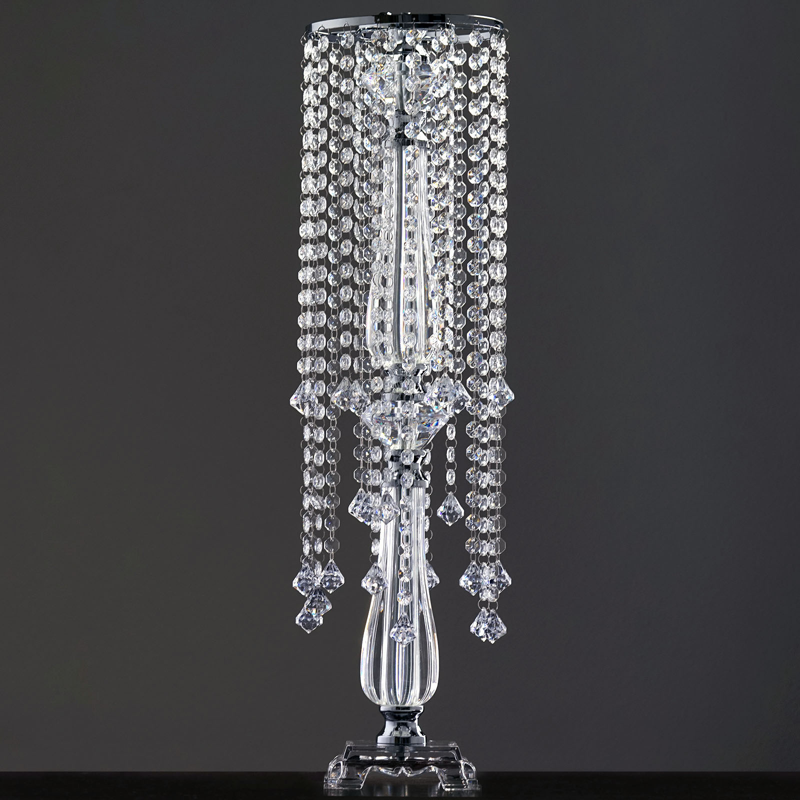 32 Tall Exotic Designer Crystal Garland Chandelier Wedding Garlands Efavormart 19 Hanging Crystals With Large Teardrops Diamond Crystal Chandelier Wedding Centerpiece 28 Tall