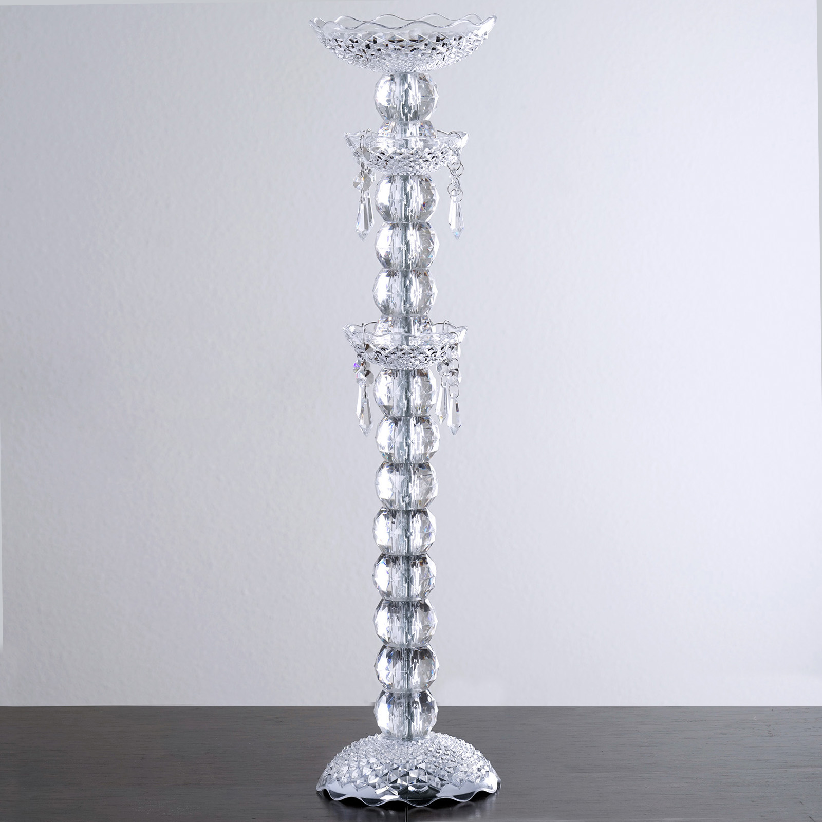 Efavormart 24 Tall Pillar Wedding Centerpiece Crystal
