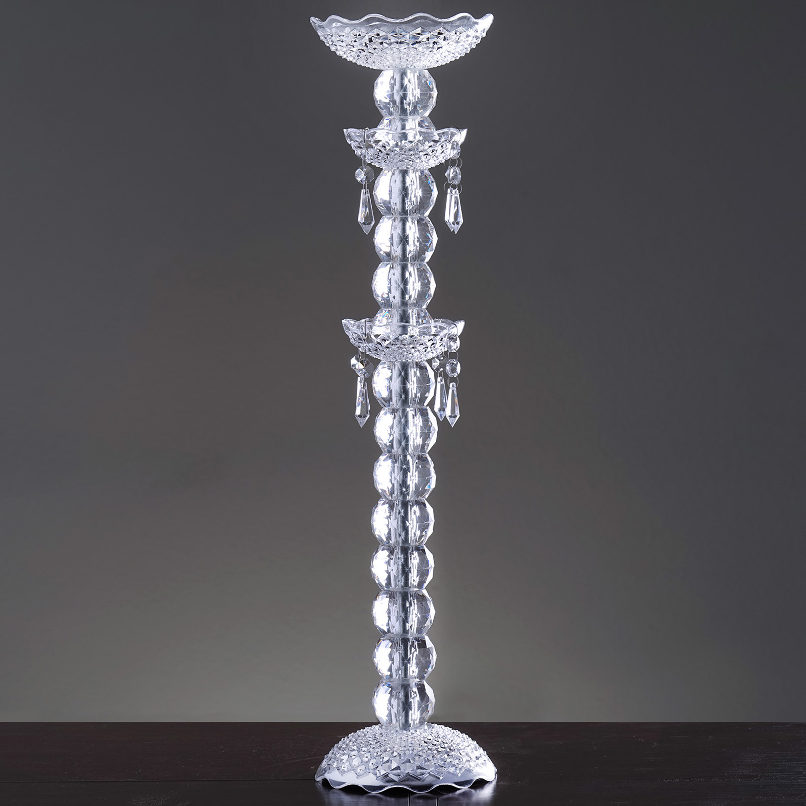 Efavormart 24 Tall Pillar Wedding Centerpiece Crystal