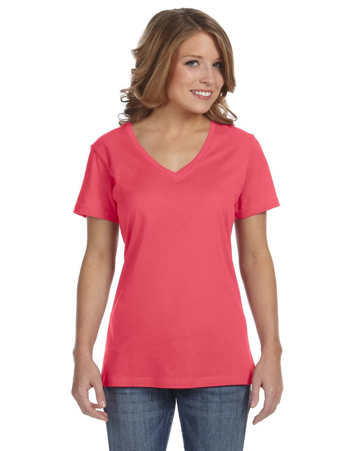 Anvil Ladies' Featherweight V-Neck T-Shirt
