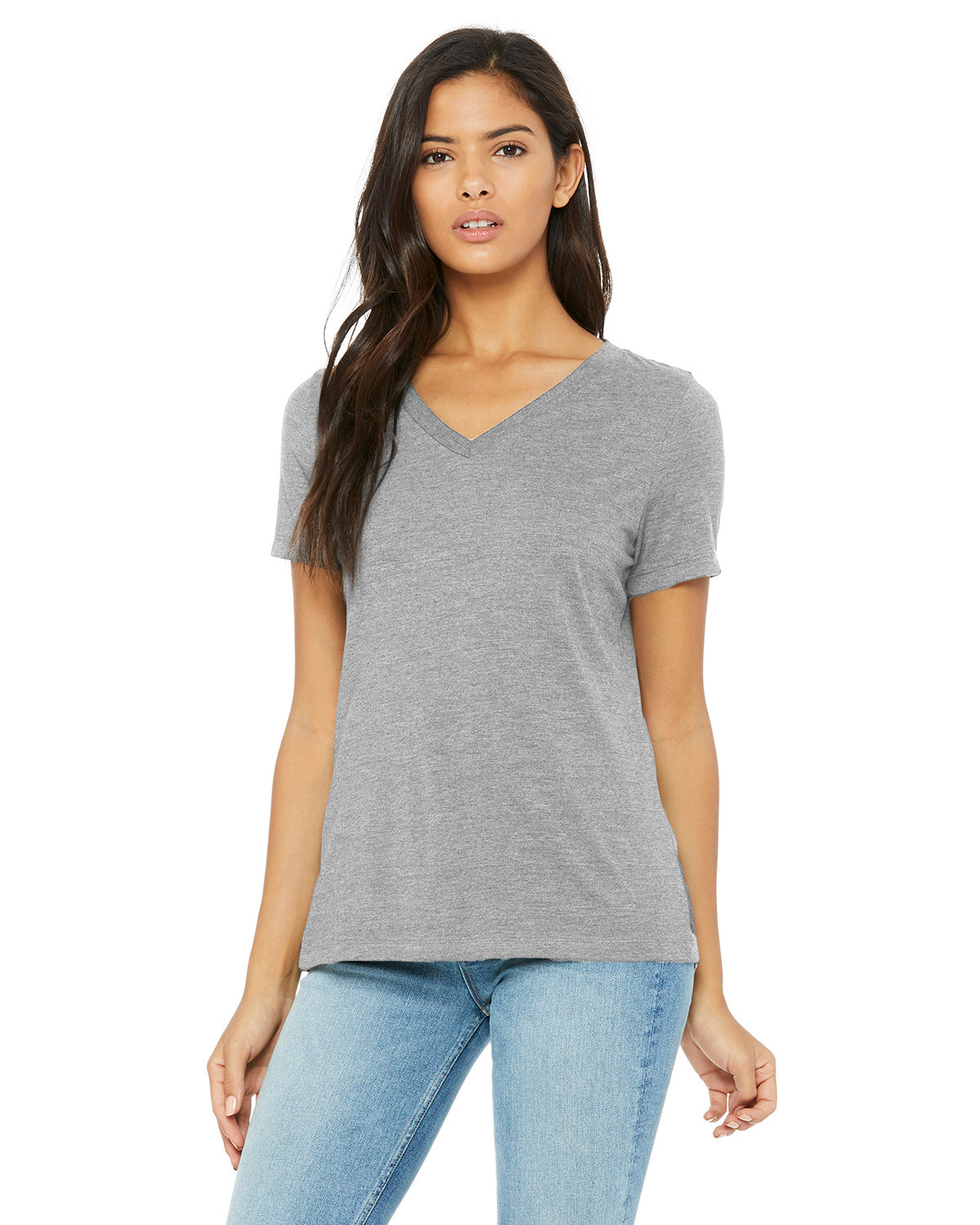 Bella + Canvas Ladies' Relaxed Jersey Short-Sleeve V-Neck T-Shirt