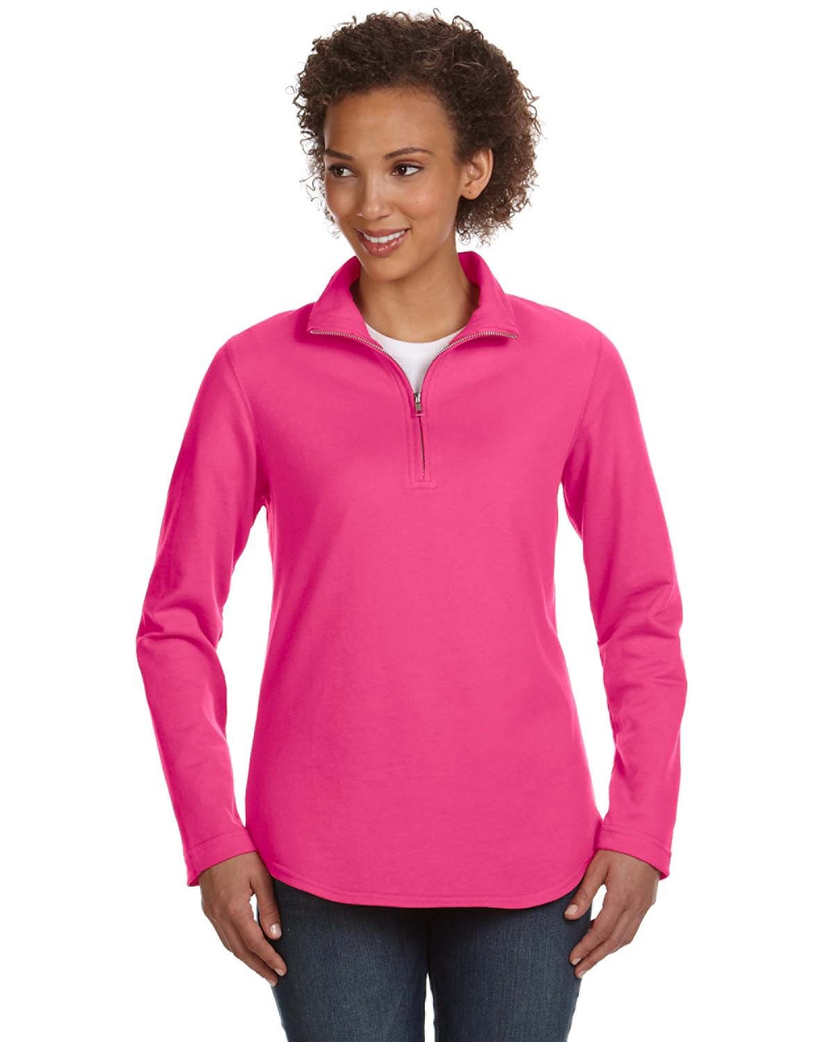 LAT Ladies' French Terry 1/4-Zip Pullover