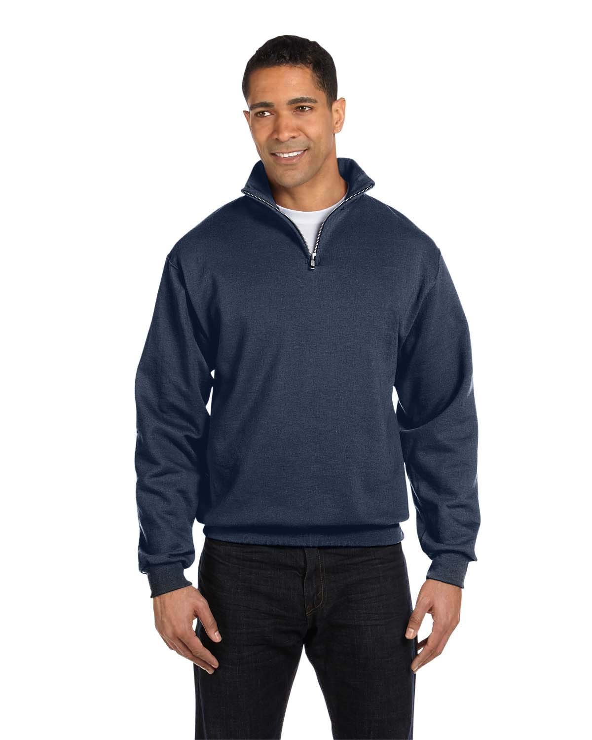 Jerzees 995M Adult NuBlend® Quarter-Zip Cadet Collar Sweatshirt ...