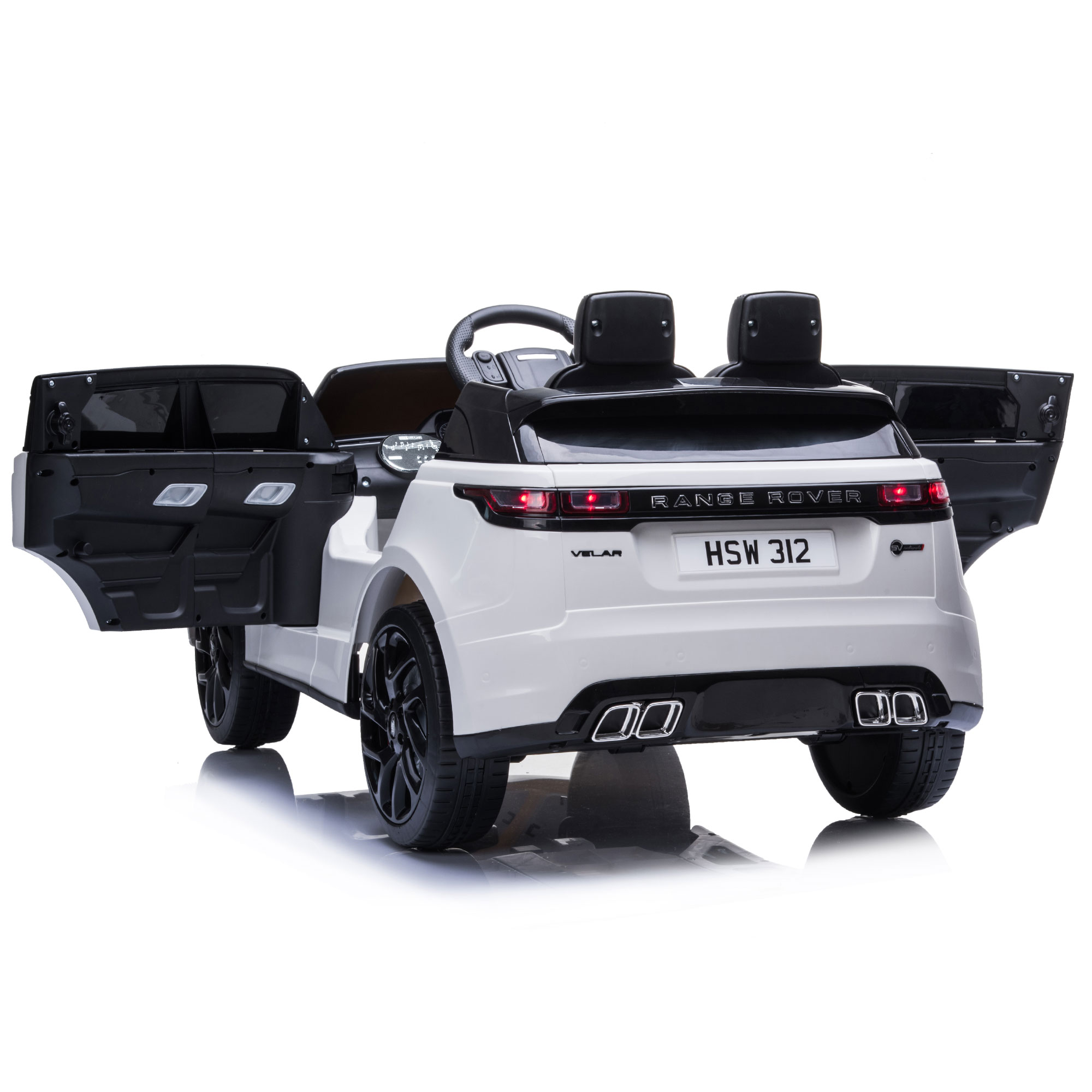 Tobbi 12V Kids Ride On Car Powered Ride-On Toys Battery-Powered Toddler Car Licensed Land Rover VELAR w/ Remote Control-White