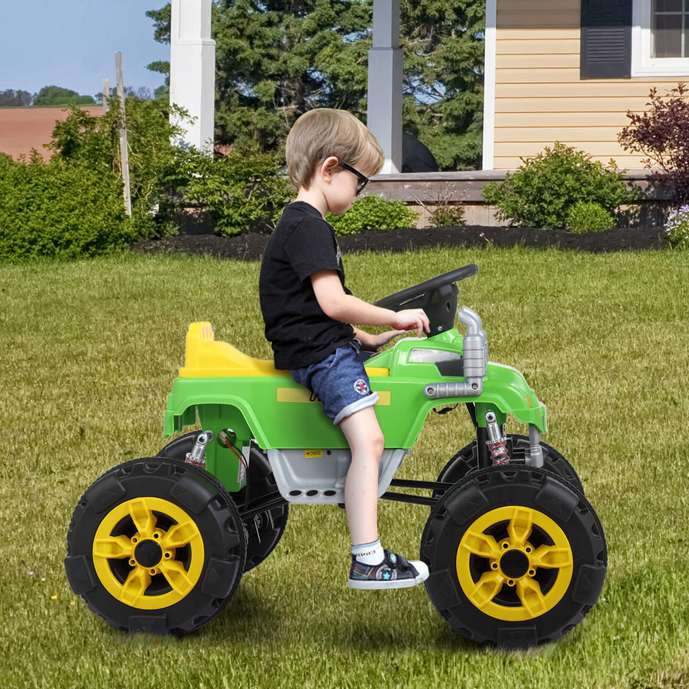 Tobbi 12V Electric Kids Ride On ATV Quad Wheel Vehicle with Spring Suspension