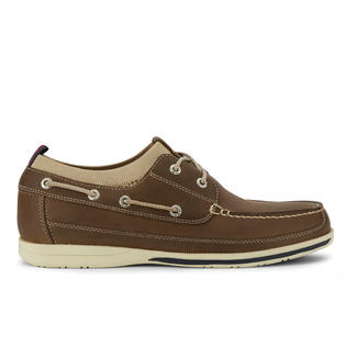 Dockers Mens Homer SMART SERIES Leather Boat Shoe 4-Way Stretch and ...