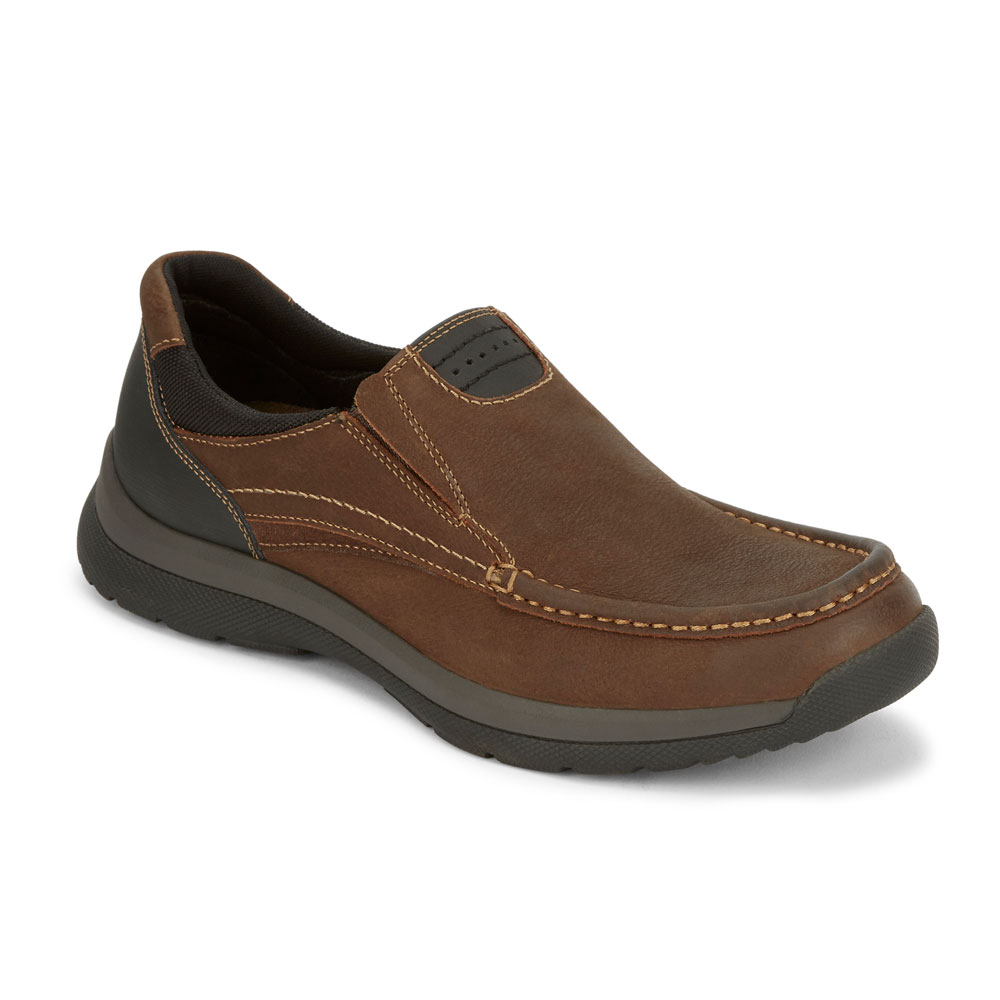 Dockers Mens Easley Genuine Leather Rugged Casual Outdoor Slip-on ...