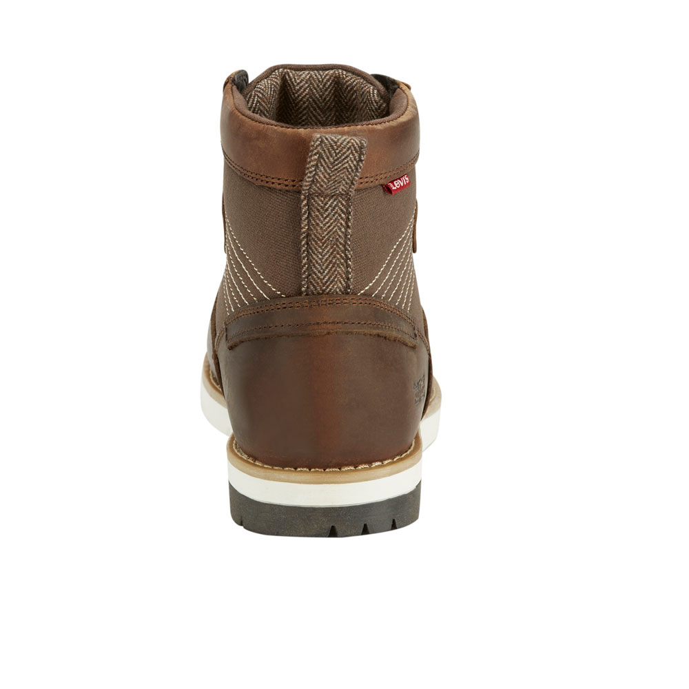 Levi S Mens Dawson Lux Moc Toe Genuine Leather Lace Up Rugged Casual Boot